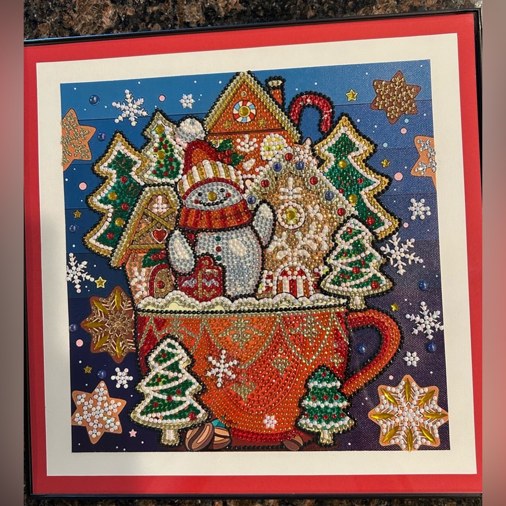 Finished Crystal Rhinestone Christmas Diamond Painting